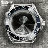 41Mm Seamaster 300 case for NH35/36 ETA2824 PT5000 Miyota 8215 Solid Back 10ATM Sapphire
