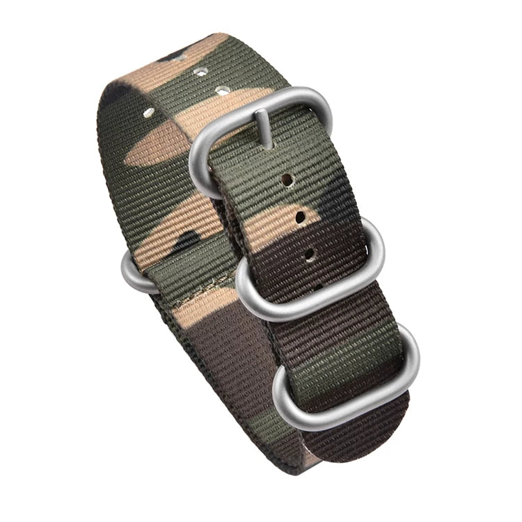 NATO Camouflage Nylon Watch strap Canvas Outdoor Sports Replacement band 20 | 22mm Military