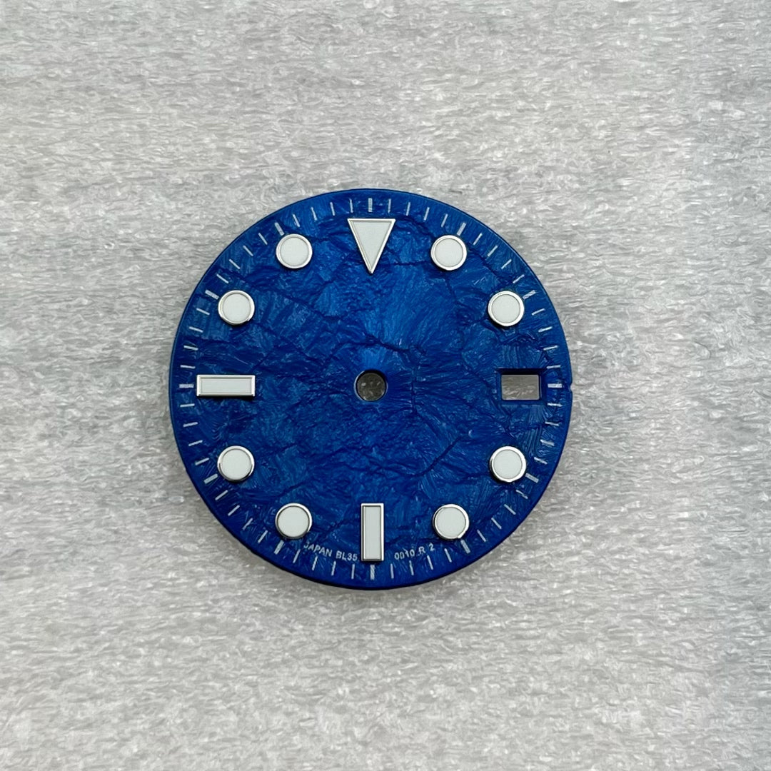 Submariner Dial 28.5mm green luminous dial fit nh35 movement Flashy Colorful