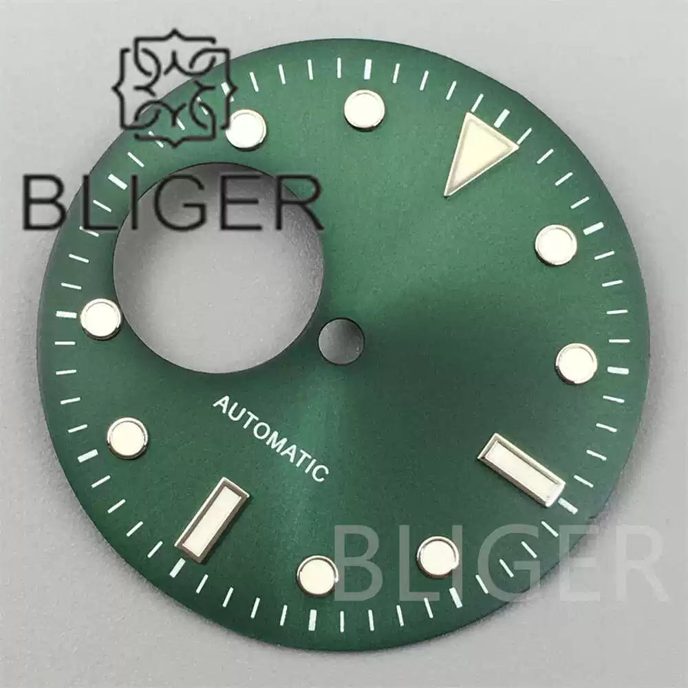 New green luminous NH38 dial 29mm for NH38 automatic movement watch accessories