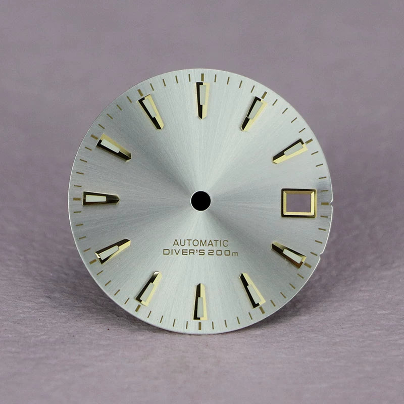 Premium GS Dial 28.5mm Fits NH35 Movement Blue Lume Refractive Stripe Surface