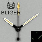 Arrow Watch hand White yellow and black Mixture green luminousfor NH35 NH36 NH38 PT5000 ETA2824 Etc