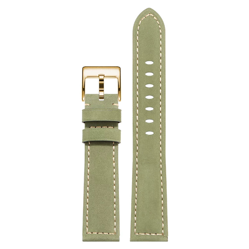 Big wrist extended leather watch strap for Pilot Field Dress Diver 140mm+90MM Fat Wrist Band 20mm 22 24mm