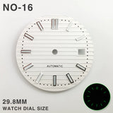 29.8MM Nautilus Dial for Miyota 8215 ETA 2836 2813 green luminous watch part