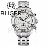 41MM Quartz VK63 Seamaster Chronograph  Sapphire Glass Green Luminous 5ATM