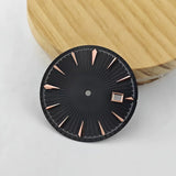 35mm Sterile Cocktail Dial for NH35 vertical pattern texture no lume