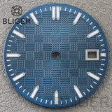 31mm Sterile Dial logo-free green luminous dial for NH35 movement 3 o'clock date