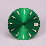 Premium GS Dial 28.5mm Fits NH35 Movement Blue Lume Refractive Stripe Surface