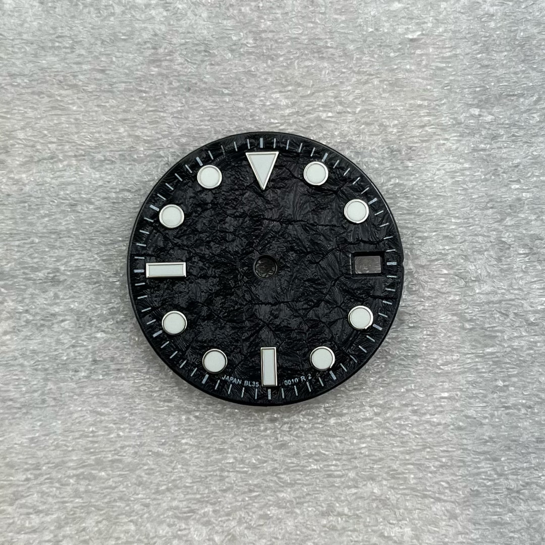 Submariner Dial 28.5mm green luminous dial fit nh35 movement Flashy Colorful