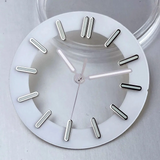 29MM skeleton watch dial Transparent fits NH35 NH38 NH70 NH71 NH72 green luminous nails