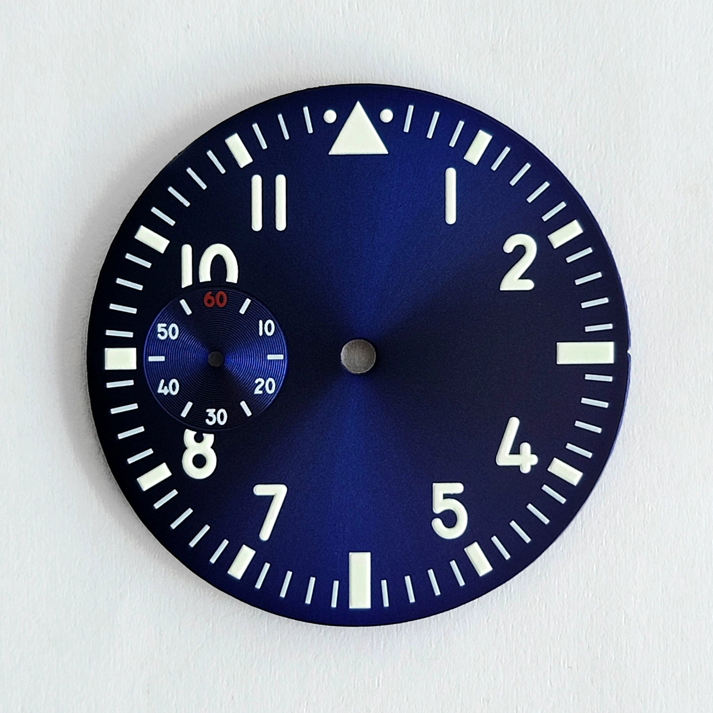 39mm Dial For 6497 6498 substitute large pilot dial Sterile green luminous