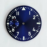39mm Dial For 6497 6498 substitute large pilot dial Sterile green luminous
