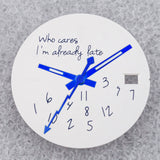 NO Date Window Dial Who Cares I'm Already Late for NH35 movement 28.5mm Green Lume Hands