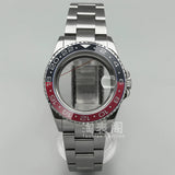 Modified Submariner Case 36mm/38mm GMT Case ceramic bezel sapphire glass for NH35 34 36 38 Etc movement