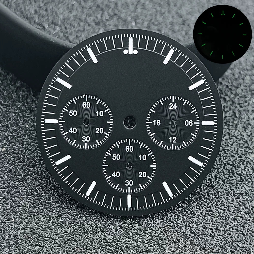 Speedmaster Dial 32.5mm for Japan VK63 movement Chronograph Dial Sterile