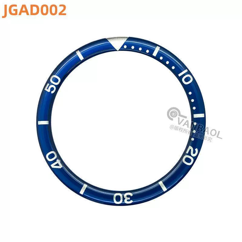 38MM x31.5mm Skx007 Bezel Watch accessories, resin B.C style digital indicator ring, suitable for 007 outer ring baffle