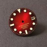 Premium 28.5mm Sunburst Watch Dial Gradient sun pattern gradual change diving super luminous literal