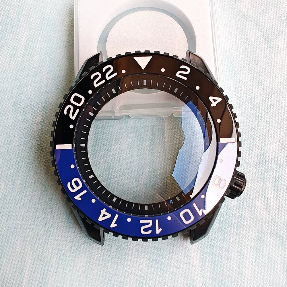 Premium 44mm Diver Case Crown at 3.8 Land Overlord case NH35/34/36 ceramic bezel sapphire