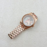 36MM/39MM Datejust Watch Case With Presidential Strap Set Sapphire Glass for NH35/NH36,34 38 etc Movement 10ATM