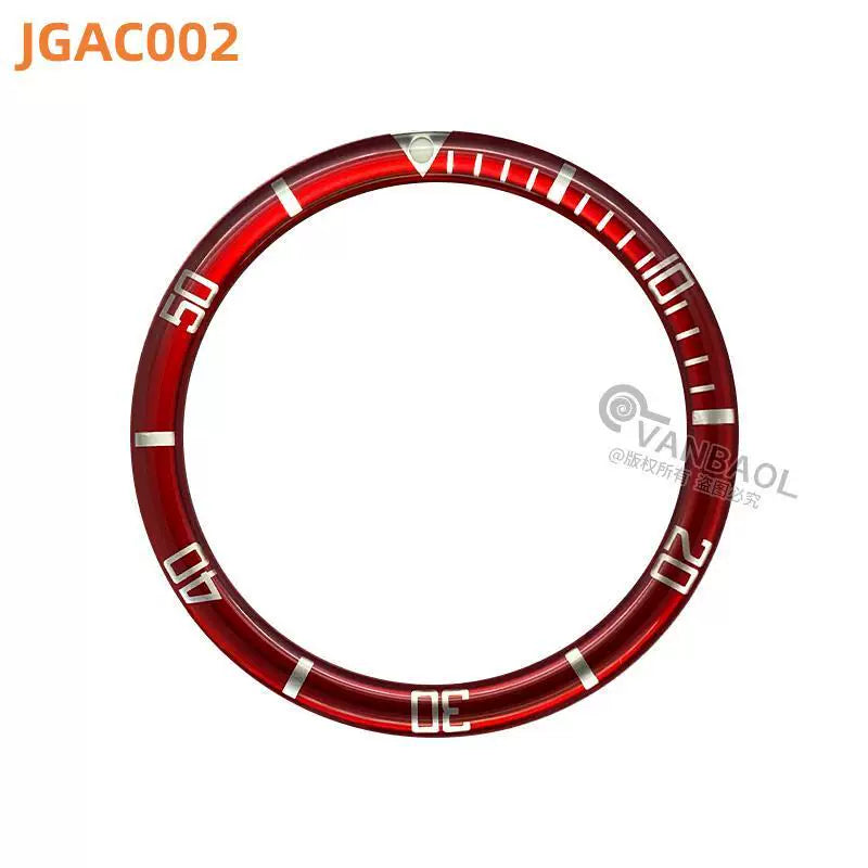 38MM x31.5mm Skx007 Bezel Watch accessories, resin B.C style digital indicator ring, suitable for 007 outer ring baffle