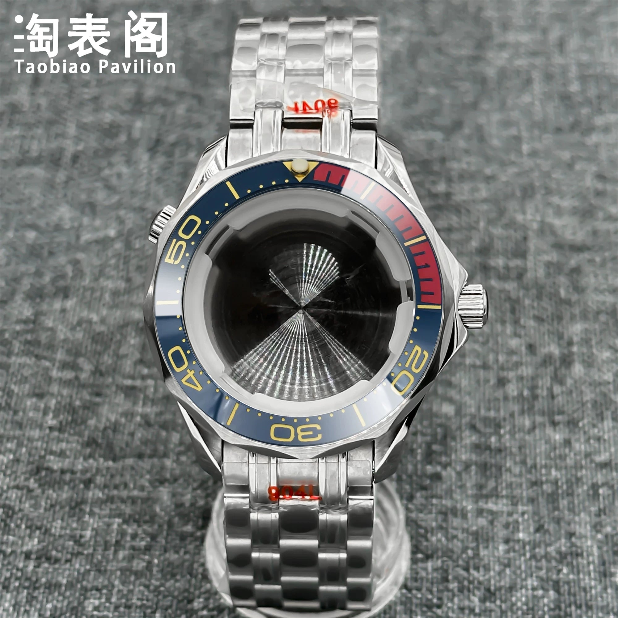 41Mm Seamaster 300 case for NH35/36 ETA2824 PT5000 Miyota 8215 Solid Back 10ATM Sapphire