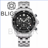 41MM Quartz VK63 Seamaster Chronograph  Sapphire Glass Green Luminous 5ATM
