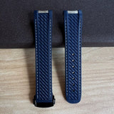 20mm High Quality Rubber Band Seamaster 150/300  Strap AT150 Gold Pin Captain Bumblebee Diver band