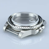 Premium Submariner Case GMT 40.5mm 316L Stainless Steel Case Sapphire Glass Enamel Bezel Blue Luminous for NH34 Movement