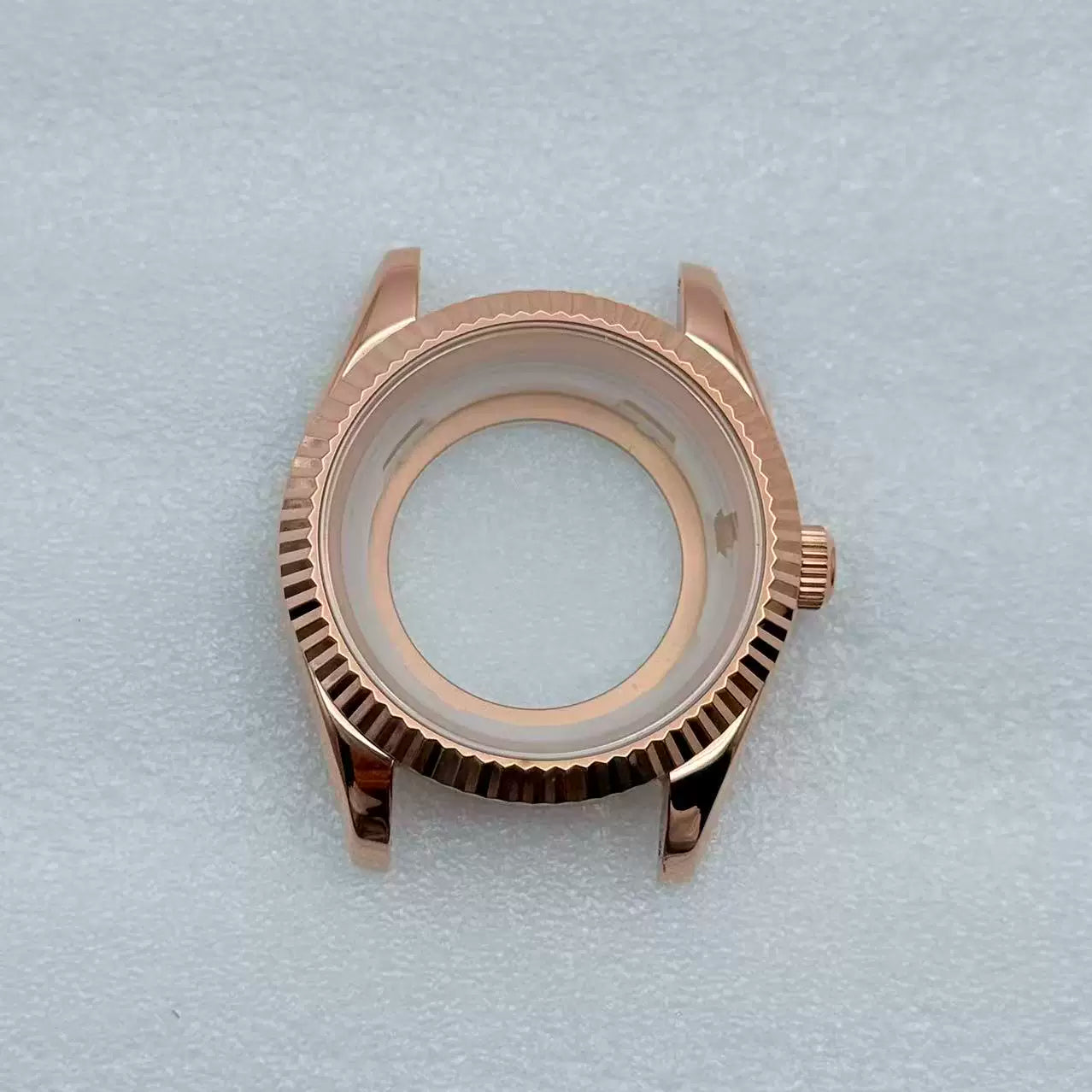 MIyota 8285 watch case Smooth bezel fluted diamond sapphire 316 stainless steel 31mm dial 10ATM