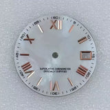 MOP Dial Mother of Pearl Roman Number Marker Modified Accessories 28.5mm for NH35 Movement