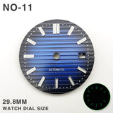 29.8MM Nautilus Dial for Miyota 8215 ETA 2836 2813 green luminous watch part