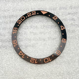 GMT Bezel Insert aluminum bezel 38mm x 30.6mm for GMT MASTER etc case pepsi
