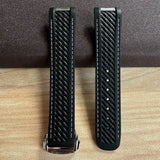 20mm High Quality Rubber Band Seamaster 150/300  Strap AT150 Gold Pin Captain Bumblebee Diver band