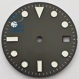 28.5MM Matte Dial dial luminous NH35 NH34 ETA2824 Miyota8215 ST2130 sub style