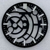 31.8mm Hollow NH38 Dial  strip nail green luminous suitable for NH38 H70 movement