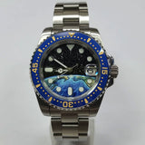 40mm NH35 SUBMARINER  Diver with earth dial 10bar Sapphire Automatic Full Lume