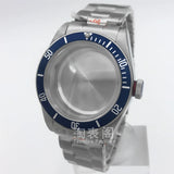 41mm Black Bay Watch case for NH35 36 ETA2824 PT5000 movement,Domed sapphire 10ATM