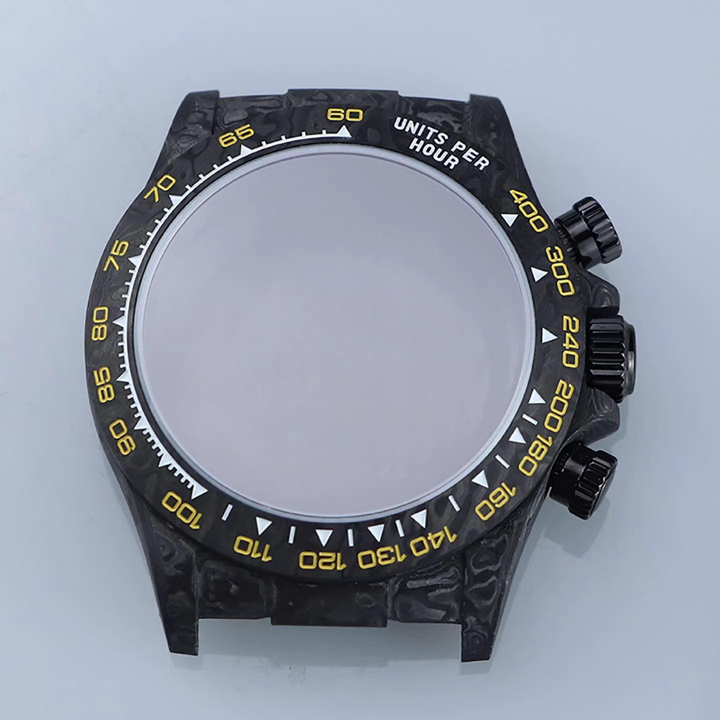Carbon Fiber Case for VK63 Movement Sapphire Glass 38MM Daytona Mod VK63 VK64 Quartz 4130 AUtomatic