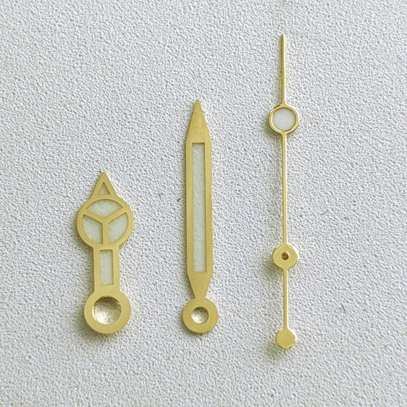 Benze NH35 Hands Silver Rose Gold Watch Hands  Green Luminous Red Green Blue Hands For NH35/36/4R/7S Movement Watches Pointers