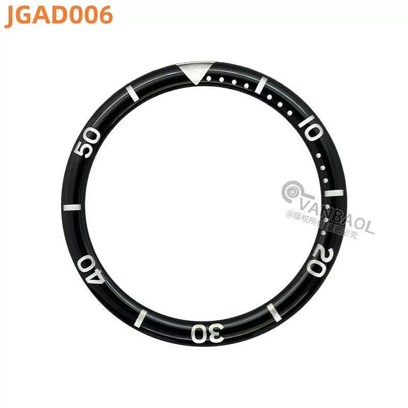 38MM x31.5mm Skx007 Bezel Watch accessories, resin B.C style digital indicator ring, suitable for 007 outer ring baffle