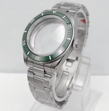 39MM BB58 Watch Case with Oyster Bracelet dome sapphire glass case for NH35NH36ETA2824 movement