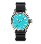 36mm Quartz Titanium Pilot Watch Japanese sweep second movement VH31 sapphire 10Bar