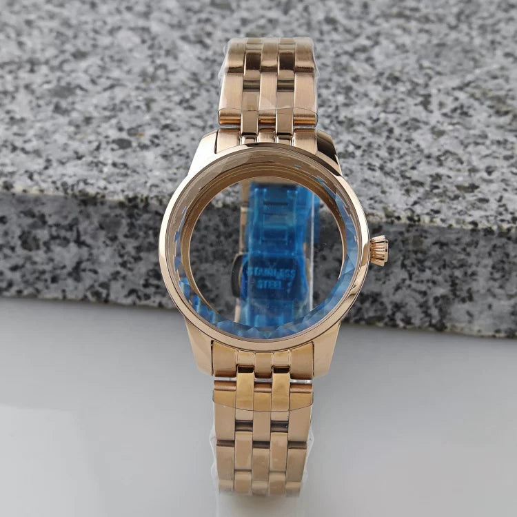 33mm Watch Case cocktail women's case modified for Nh35 NH38 NH38 Polished