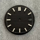 30.5mm Nautilus Dial NH35 green luminous strip nail  3 Crown Only
