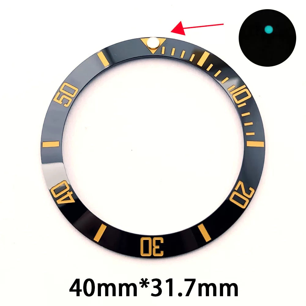 Slope Bezel Insert For 43mm Deep Sea James Cameron Watch Case Ghost King ceramic 40MM * 31.7MM