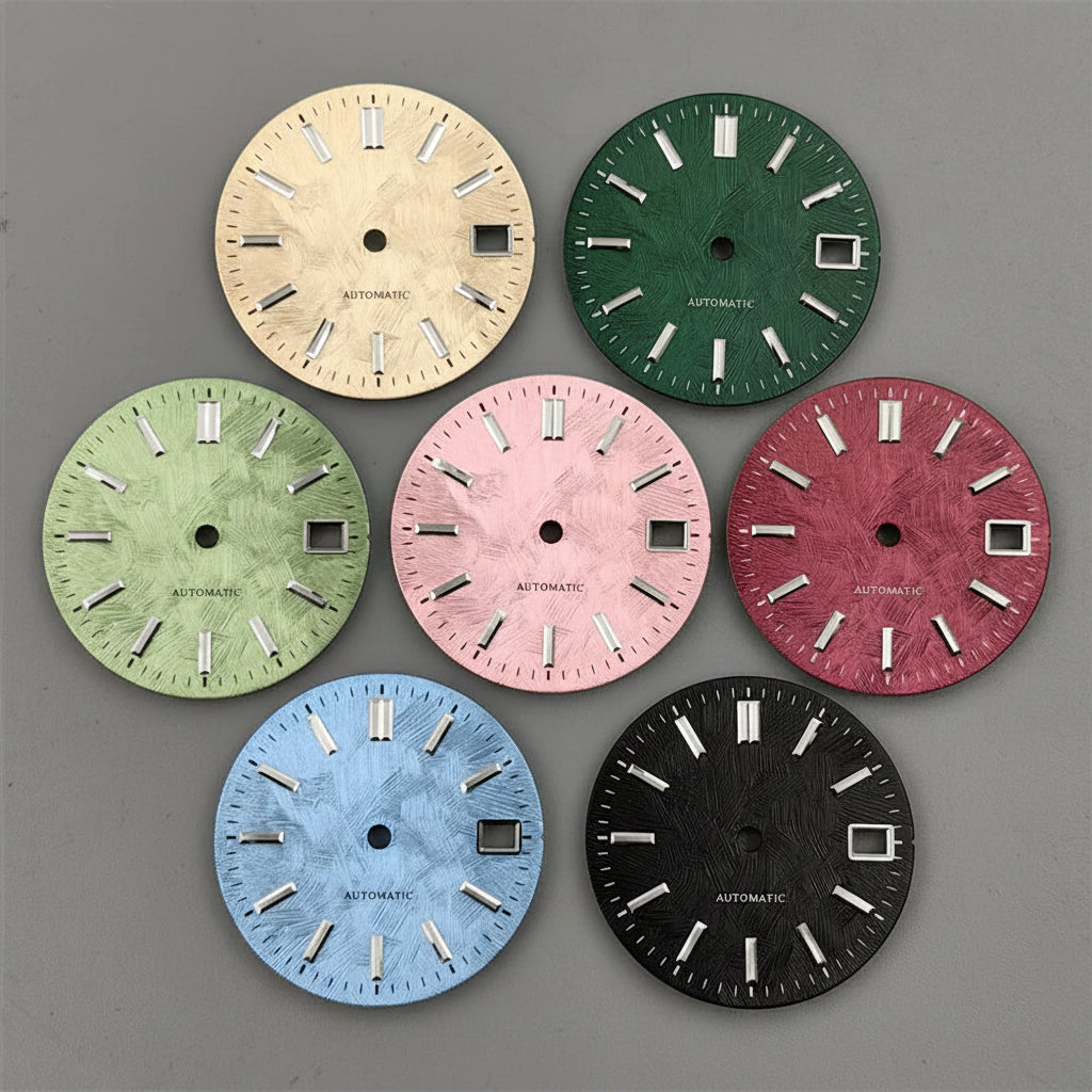 29Mm Dial modified GS mixed texture cherry blossom powder for NH35 movement