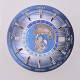 33.5MM sterile watch dial Earth Theme Green luminous dial Date Window at 6 o'clock for Seiko NH35 NH34 movement