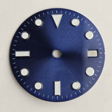 Enamel  Dial Sub style 28.5MM Watch Accessories Full Sterile for NH35/36 Movement Blue Lume