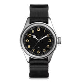 36mm Quartz Titanium Pilot Watch Japanese sweep second movement VH31 sapphire 10Bar