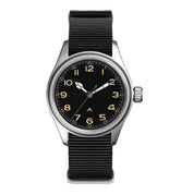 36mm Quartz Titanium Pilot Watch Japanese sweep second movement VH31 sapphire 10Bar